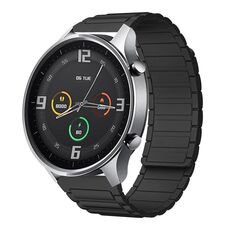 For Xiaomi Watch Color 22mm I-shaped Magnetic Silicone Watch Band(Black)