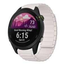 For Garmin Forerunner 255 Music 22mm I-shaped Magnetic Silicone Watch Band(Starlight)