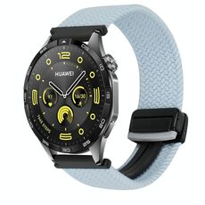 For Huawei Watch GT4 46mm 22mm Magnetic Buckle Braided Watch Band(Blue)