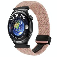For Huawei Watch 4 22mm Magnetic Buckle Braided Watch Band(Pink)