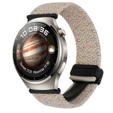 For Huawei Watch 4 Pro 22mm Magnetic Buckle Braided Watch Band(Starlight)