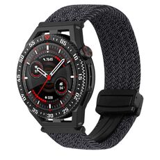 For Huawei Watch GT3 SE 22mm Magnetic Buckle Braided Watch Band(Black)