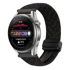 For Huawei Watch 3 Pro New 22mm Magnetic Buckle Braided Watch Band(Starlight Colorful)