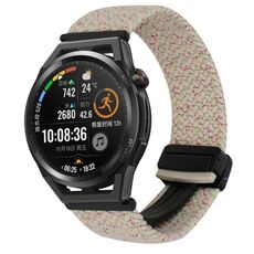For Huawei Watch GT Runner 22mm Magnetic Buckle Braided Watch Band(Starlight)