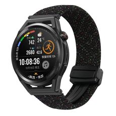 For Huawei Watch GT Runner 22mm Magnetic Buckle Braided Watch Band(Starlight Colorful)