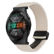 For Huawei Watch GT 2e 22mm Magnetic Buckle Braided Watch Band(Starlight Black)
