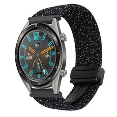 For Huawei Watch GT 22mm Magnetic Buckle Braided Watch Band(Stars Black)