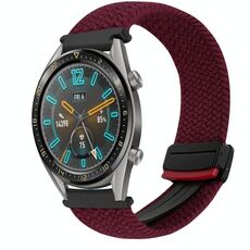 Per Huawei Watch GT 22mm Cinturino per orologio intrecciato con fibbia magnetica (verde oliva)