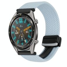 Per Huawei Watch GT 22mm Cinturino per orologio intrecciato con fibbia magnetica (blu)