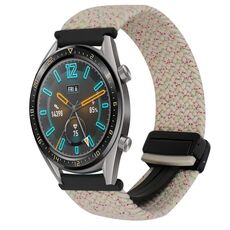 Per Huawei Watch GT 22mm Cinturino per orologio intrecciato con fibbia magnetica (Starlight)