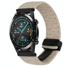 Per Huawei Watch GT2 46mm 22mm cinturino intrecciato con fibbia magnetica (Starlight)