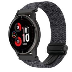 For COROS Pace 3 22mm Magnetic Buckle Braided Watch Band(Wine Red)