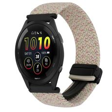 For Garmin Forerunner 265 22mm Magnetic Buckle Braided Watch Band(Starlight Color)