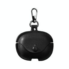 Per Redmi Buds 5 Pro / Buds 4 Pro Custodia protettiva per auricolari in pelle con gancio (nero)