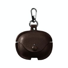 Per Redmi Buds 5 Pro / Buds 4 Pro Custodia protettiva per auricolari in pelle con gancio (marrone scuro)
