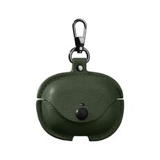 Per Redmi Buds 5 Pro / Buds 4 Pro Custodia protettiva per auricolari in pelle con gancio (verde)