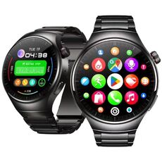 Zeblaze Thor Ultra 1.43 pollici AMOLED Screen Android Smart Watch, cinturino in acciaio (nero)