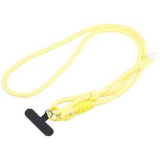 Cordino lungo in nylon con perline grandi anti-smarrimento per telefono cellulare (giallo)