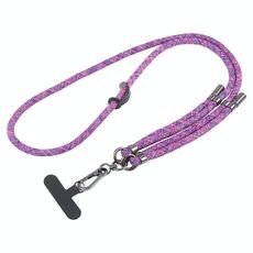 Cordino anti-smarrimento regolabile da 8 mm per cellulare (viola)