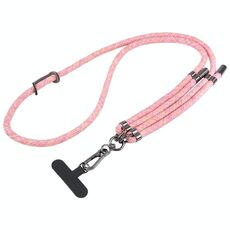 Cordino lungo anti-smarrimento regolabile per cellulare da 8 mm (rosa)
