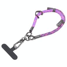 Cordino anti-smarrimento regolabile per cellulare, 8 mm, colore abbinato (viola)