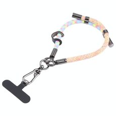 Cordino anti-smarrimento regolabile per cellulare, 8 mm, colore abbinato (arancione colorato)