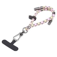 Cordino anti-smarrimento regolabile per cellulare da 8 mm (rosa cachi)