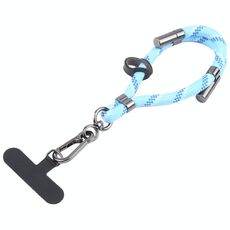 Cordino anti-smarrimento regolabile per cellulare da 8 mm (azzurro cielo)