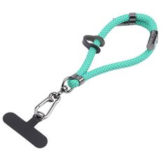Cordino anti-smarrimento regolabile per cellulare da 8 mm (verde blu)