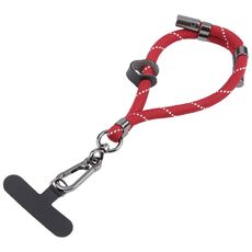 Cordino anti-smarrimento regolabile per cellulare da 8 mm (onda rossa e bianca)