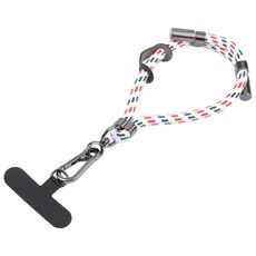 Cordino anti-smarrimento regolabile per cellulare da 8 mm (nero bianco rosso)