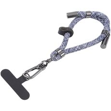 Cordino anti-smarrimento regolabile per cellulare da 8 mm (grigio blu)