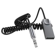 M02 3.5mm AUX Car Audio System Adattatore Wireless per Auto Bluetooth Chiamata Vivavoce Cavo a Molla