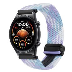 For Honor Watch GS 4 22mm Magnetic Buckle Braided Watch Band(Violet)