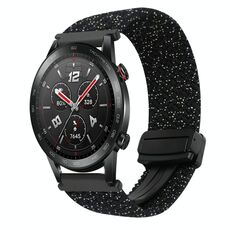 For Honor Watch GS 3i 22mm Magnetic Buckle Braided Watch Band(Stars Black)