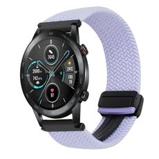 Per Honor Magic Watch 22mm cinturino per orologio intrecciato con fibbia magnetica (viola)