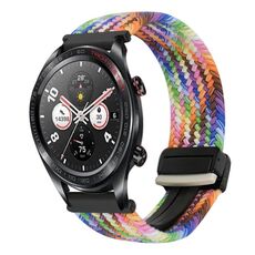 For Honor Watch Dream 22mm Magnetic Buckle Braided Watch Band(Colorful)