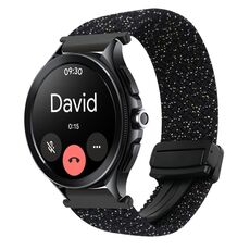 For Xiaomi Watch S3 22mm Magnetic Buckle Braided Watch Band(Stars Black)