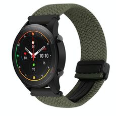 Per Xiaomi Watch S1 Pro 22mm Cinturino per orologio intrecciato con fibbia magnetica (grigio metallizzato)