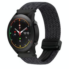 Per Xiaomi Watch S1 Pro 22mm Cinturino per orologio intrecciato con fibbia magnetica (nero)
