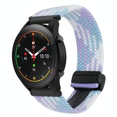 Per Xiaomi Watch S1 Pro 22mm Cinturino per orologio intrecciato con fibbia magnetica (viola)