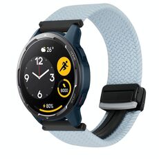 Per Xiaomi Watch S1 Active 22mm Cinturino per orologio intrecciato con fibbia magnetica (blu)