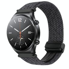 Per Xiaomi Watch S1 22mm cinturino per orologio intrecciato con fibbia magnetica (rosso vino)
