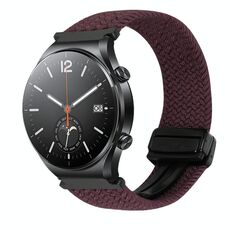 Per Xiaomi Watch S1 22mm Cinturino per orologio intrecciato con fibbia magnetica (Drop Cherry)