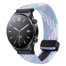 Per Xiaomi Watch S1 22mm cinturino per orologio intrecciato con fibbia magnetica (viola)