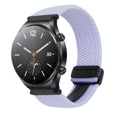 Per Xiaomi Watch S1 22mm cinturino per orologio intrecciato con fibbia magnetica (viola)