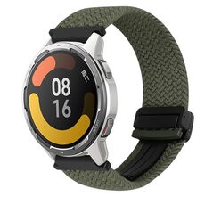 Per Xiaomi Watch Color 2 22mm Cinturino per orologio intrecciato con fibbia magnetica (grigio metallizzato)