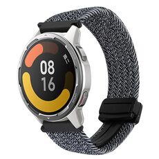 Per Xiaomi Watch Color 2 22mm Cinturino per orologio intrecciato con fibbia magnetica (nero grafite)