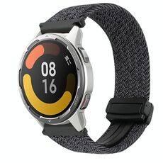Per Xiaomi Watch Color 2 22mm Cinturino per orologio intrecciato con fibbia magnetica (rosso vino)