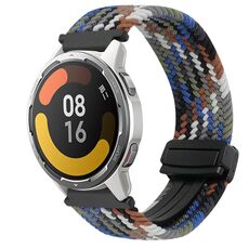 Per Xiaomi Watch Color 2 22mm Cinturino per orologio intrecciato con fibbia magnetica (denim colorato)